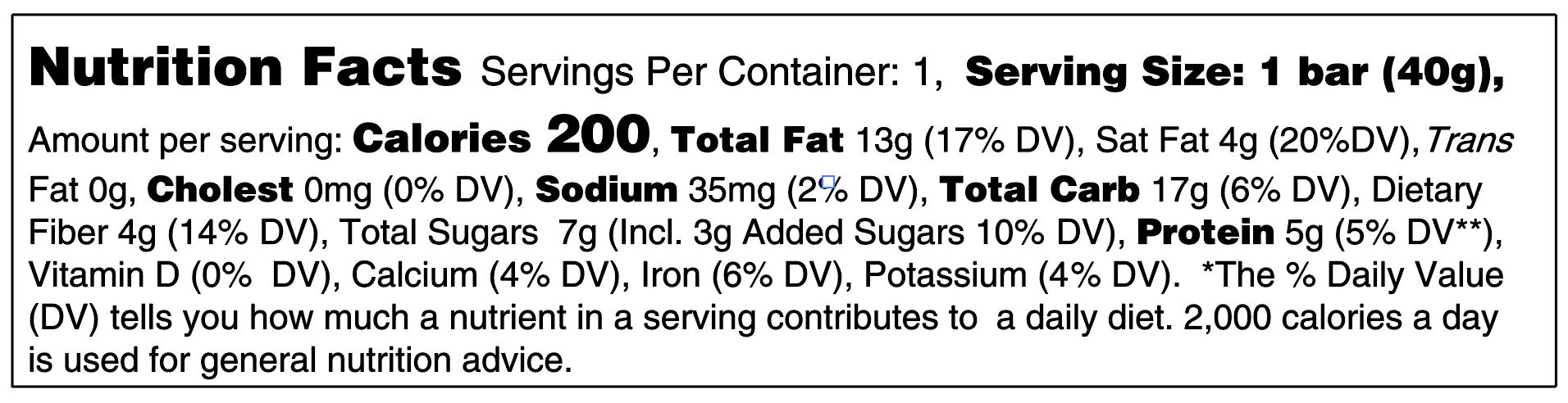 Coconut nutrition facts 1.4oz