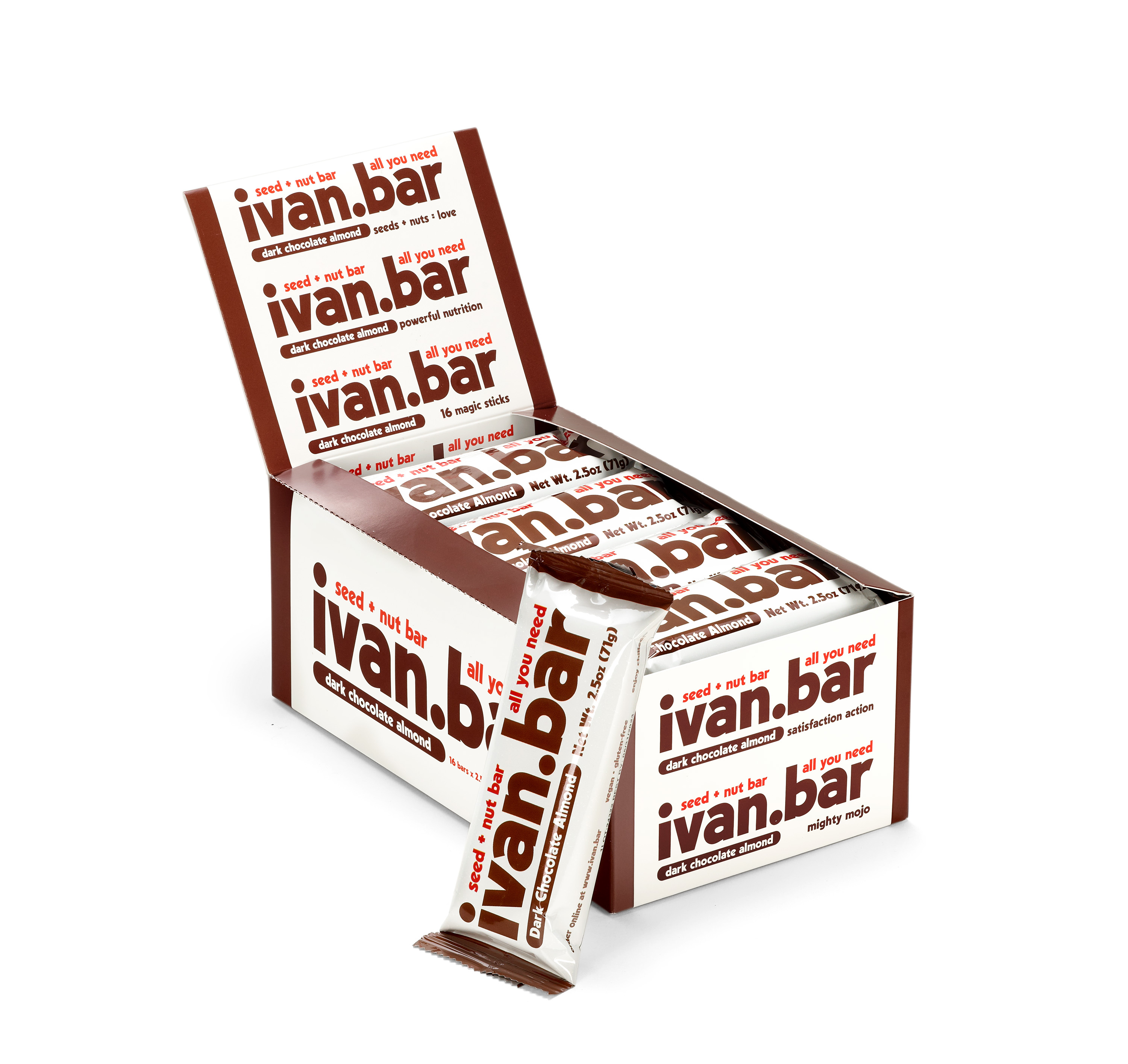 Ivan Bar Dark Chocolate Almond box with bar